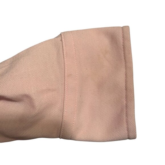 UNTUCKit Large Pink Long Sleeve Knit Shirt Button Down Golf Work - Picture 7 of 7